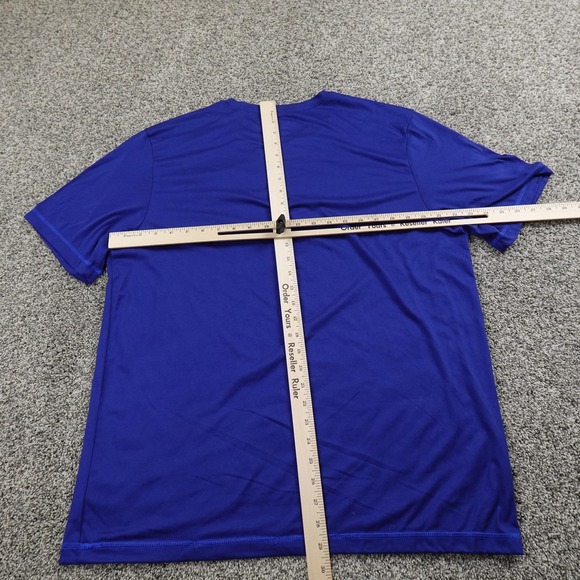 Champion Shirt Mens L Blue Performance Athletic Short Sleeve Workout Gym Run Tee - Picture 6 of 11